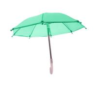 Sharplace Dollhouse Miniature Umbrella,Cute Umbrella Parasol Ornament,Kids Children Toy,Hanging Decorative Prop for 18 inch Girls Dolls, green