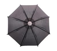 Sharplace Dollhouse Miniature Umbrella,Cute Umbrella Parasol Ornament,Kids Children Toy,Hanging Decorative Prop for 18 inch Girls Dolls, black