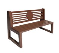 Sharplace Dollhouse Miniatures Accessories 1/12 Artificial Scene Sturdy Mini Wooden Bench Model for Mini House Living Room Doll House, Style D
