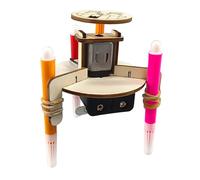 Sharplace Doodling Robot Building Toys Stem Craft Kits for Kids Interactive Physics Construction Teaching Aids for Gift Teens Children