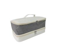 Sharplace Double Layer Carrying Case Travel Hair Dryer Carrying Case Trip Bag Professional Curling Iron Carry Case Hair Appliance Pouch