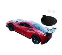 Sharplace Drift Car Model Car Dashboard Decoration 1/64 Home Office Desktop Decorative Auto Interior Accessories Center Console Decor, Red
