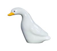 Sharplace Duck Statue Desktop Craft Ornament Decorative Resin Duck Figurine Animal Sculpture for Desk Porch Living Room Shelf Lawn, White Standing