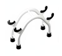 Sharplace Dumbbell Storage Rack Weight Organizer Dumbbell Holder Barbell Stand With Compact Arched Frame Carbon Steel Design for Home Workout Storage Small Bedroom Corners Living, White