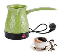 Sharplace Electric Turkish Coffee Pot Tea Kettle Comfortable Grip 600W Fast Boil 500ml Turkish Coffee Maker Pot Teapot Stainless Steel Heating Plate Multi Kettle for Mocha, Tea & Hot Chocolate (Green)