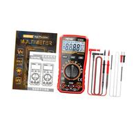 Sharplace Electrical Multimeter Receptle Tester 6000 Counts Professional Tool Meter DC Voltmeter for Cars Troubleshooting, Red Upgraded