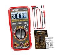 Sharplace Electrical Multimeter Receptle Tester 6000 Counts Professional Tool Meter DC Voltmeter for Cars Troubleshooting, Red Standard