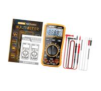 Sharplace Electrical Multimeter Receptle Tester 6000 Counts Professional Tool Meter DC Voltmeter for Cars Troubleshooting, Yellow Upgraded
