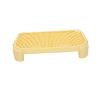 Sharplace Elevated Litter Box Ramp Non Slip Washable Kitten Litter Catcher Mat for Pet Supply, Yellow