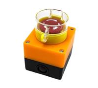 Sharplace Emergency Stop Button Switch, Weatherproof Push Button Switch, Red Sign Simple Installation Sturdy Switch Station Box, A