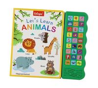 Sharplace English Words Sound Book Learn First Words Early Learning Early Education Preschool English Enlightenment Vocabulary Building, Animals