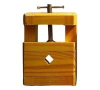 Sharplace Engraving Equipment Carving Press Clamp Vise Tool with Secure Screw Clamp and Solid Wood Construction for Non Slip Engraving Suitable for Stamp Making Stone Engraving Small Crafts, Large