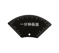 Sharplace Eyebrow Stencil Ruler Brows Template Easy to Use Black Sturdy Makeup Symmetry Tool for Beginners Shaping Tool with Arch Guide, Half Fan Shape