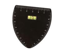 Sharplace Eyebrow Stencil Ruler Brows Template Easy to Use Black Sturdy Makeup Symmetry Tool for Beginners Shaping Tool with Arch Guide, V Shape