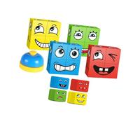 Sharplace Face Changing Blocks Expression Matching Block Puzzles Family Board Game Educational Puzzle for Boys Girls Kids Birthday Gift