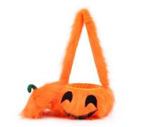 Sharplace Festival Party Prop Pumpkin Bag Halloween Tote Candy Bucket With Material Open Top Compartment Detail Soft Touch Suitable for trick or treating family gatherings school events photo shoots