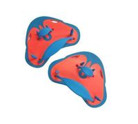 Sharplace Fins Swim Hand Paddles Gear Tools Accessories With Triangular Profile And Firm Resistance For Stroke Refinement Suitable for swim classes adult training, Blue Orange, One Size