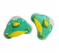 Sharplace Fins Swim Hand Paddles Gear Tools Accessories With Triangular Profile And Firm Resistance For Stroke Refinement Suitable for swim classes adult training, Transparent Green, One Size