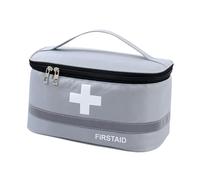 Sharplace First Aid Bag Empty,Emergency Storage Pouch with Bag Medical Travel Case for Travel Trip Workplace Car Hiking, L Gray