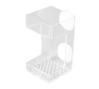 Sharplace Fish Tank Feeding Tray for Turtle Accessories Easy Installation Square Clear Fish Food Holder Aquarium Feeding Dish