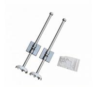 Sharplace Fishing Container Support Telescopic Leg Stand Bracket Accessory With Adjustable Claw Feet Level Grounding Suitable for shore angling terrain muddy banks , Silver Gray