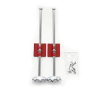 Sharplace Fishing Container Support Telescopic Leg Stand Bracket Accessory With Adjustable Claw Feet Level Grounding Suitable for shore angling terrain muddy banks , Red