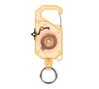 Sharplace Fishing Keychain Retractable Leash Tether Lanyard With Switch Lock Compact Lightweight And Steel Wire Rope Prevents Accidental Falls Suitable for cr anks small boats pier days, Orange