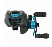 Sharplace Fishing Reel Baitcasting Casting Electronic Brake With Smooth Drag Double Knob Handle Carbon Fiber Components suitable for bass fishing trout streams weekend recreation, Right Hand