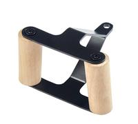 Sharplace Fitness Equipment Handle Wooden Rowing Handle Cable Attachment Lat Pulldown Grip Exercise Handle Non Slip Beech Wood With Iron Frame suitable for controlled pulls fitness studios