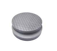 Sharplace Fitness Support Pad With Grooved Underside For Secure During Planks And Stretching Routines Suitable For Studio Exercise And, Silver, 30cm 1.5cm