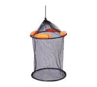 Sharplace Floating Fish Basket Coated Mesh Net Fishing Bucket Well Fishing Net Cage for live caught fish, 40x45cm