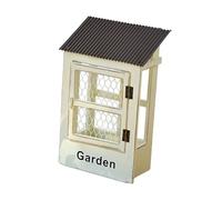 Sharplace Floating Shelves Flower Stand Easy Installation House Shaped Rustic Hanging Display Stand Shelf, Yellow