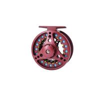 Sharplace Fly Fishing Reel Fly Reel Spool Line Set Aluminum Alloy Left Right Interchange Button Release Perforated Body Large Capacity Suitable for freshwater saltwater river, 5/6