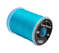 Sharplace Fly Tying Thread Fly Tying Supplies Silky Yarn Trout Line High Strength Fishing Wire Smooth Braided Thread 140 Denier Thread, lake blue
