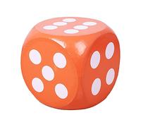 Sharplace Foam Dot Dice 30cm Teaching Aids Develop Intelligence Early Learning Toys Playing Dice Large Foam Dice for Boys Girls Kids Children Teacher, Orange
