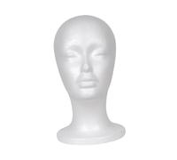 Sharplace Foam Mannequin Head,Hat Stand Holder, Headdress Multipurpose Smooth Wigs Head Stand Hairpieces Display Holder, for Hat Shop, style B
