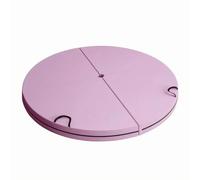 Sharplace Foldable Exercise Pad Round Pole Dance Mat Padded Floor Cushion With Central Opening For Upright Apparatus Portable Handle Design suitable for home use studio, 120 120 3