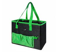 Sharplace Folding Storage Tote Bag Hanging File Organizer Document Bin With Structured Metal Frame And 600D Oxford Cloth Body With PVC Label Window And Handles