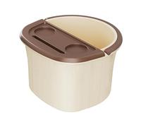 Sharplace Foot Bath Soak Tub Foot Bucket,Comfortable Bathtub Tools Space Saving Feet Bath Basin Feet Soaking Tub for Living Room Travel, Beige