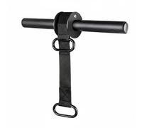 Sharplace Forearm Wrist Strength Bar Wrist Roller Arm Exerciser With Anti Slip Handle Steel Bar Nylon Strap Load Capacity 90kg suitable for home workouts gym, Double Buckle