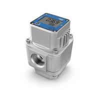 Sharplace Gas Meter Electronic Gas Volume Meter with Two Part Readout System and Strainer Mesh Connector for Clean Gas Lines Suitable for Process Control, size to 3