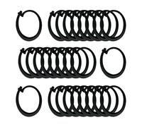 Sharplace Gazebo Curtain Hooks, Curtain Rings, Plastic Hooks, Black Smooth Gliding Replace Gazebo Accessories Track Hooks for Outdoor Hotel Tent Canopy Curtains Gazebo Curtains and Mosquito Netting