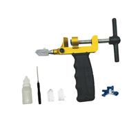Sharplace Glass Tile Cut Hand Tool DIY Glass Mirror Cutting Breaking Smooth Cutting Ergonomic Handle Fits 3-15mm Thickness Ceramic, Gold with Oil Bottle