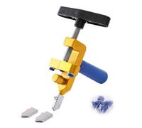 Sharplace Glass Tile Cut Hand Tool DIY Glass Mirror Cutting Breaking Smooth Cutting Ergonomic Handle Fits 3-15mm Thickness Ceramic, Gold