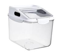 Sharplace Grain Rice Storage Container, Sealed Rice Bucket Multifunctional, Cereal Dispenser Bucket Household Airtight Pantry Store Bin, White, 29cmx23cmx19cm