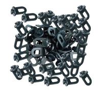 Sharplace Greenhouse Hooks Twist Clips Easy to Install Weatherproof Greenhouse Support Clips Fixing Clamps for Home Small Flower Basket, 100pcs