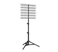 Sharplace Hair Braiding Rack Height Adjustable Keep Tidy 2 Side Save Time and Prevent Tangles 43.31 to 59.06 Inches Hair Display Stand