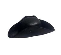 Sharplace Halloween Pirate Hat Tricorn Hat Costume Hat Cosplay Hat With Structured Top And Wide Three Corner Brim suitable for halloween parties cosplay, Black, L 58-60cm