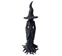 Sharplace Halloween Witch Statue Resin Witch Figure, Faceless Ghost Sculpture, Decorative Gothic Spooky Standing Collectible Figurine Desktop Ornament Sculpture for Halloween Home Haunted House,50CM