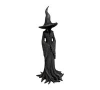 Sharplace Halloween Witch Statue Resin Witch Figure, Faceless Ghost Sculpture, Decorative Gothic Spooky Standing Collectible Figurine Desktop Ornament Sculpture for Halloween Home Haunted House Decor